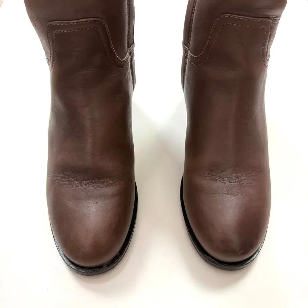 Tory Burch Fulton 55MM Boots Silky Leather in Topo Brown